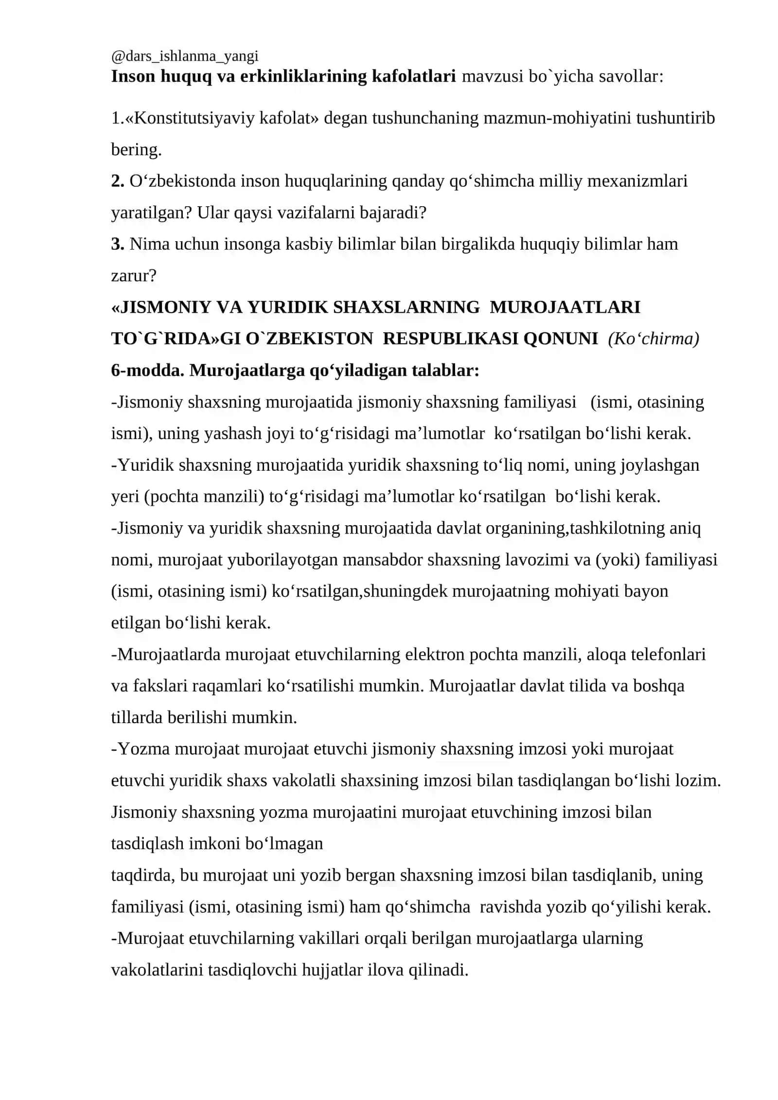 O`zbekiston Respublikasi fuqarolarining konstitutsiyaviy burchlari 4
