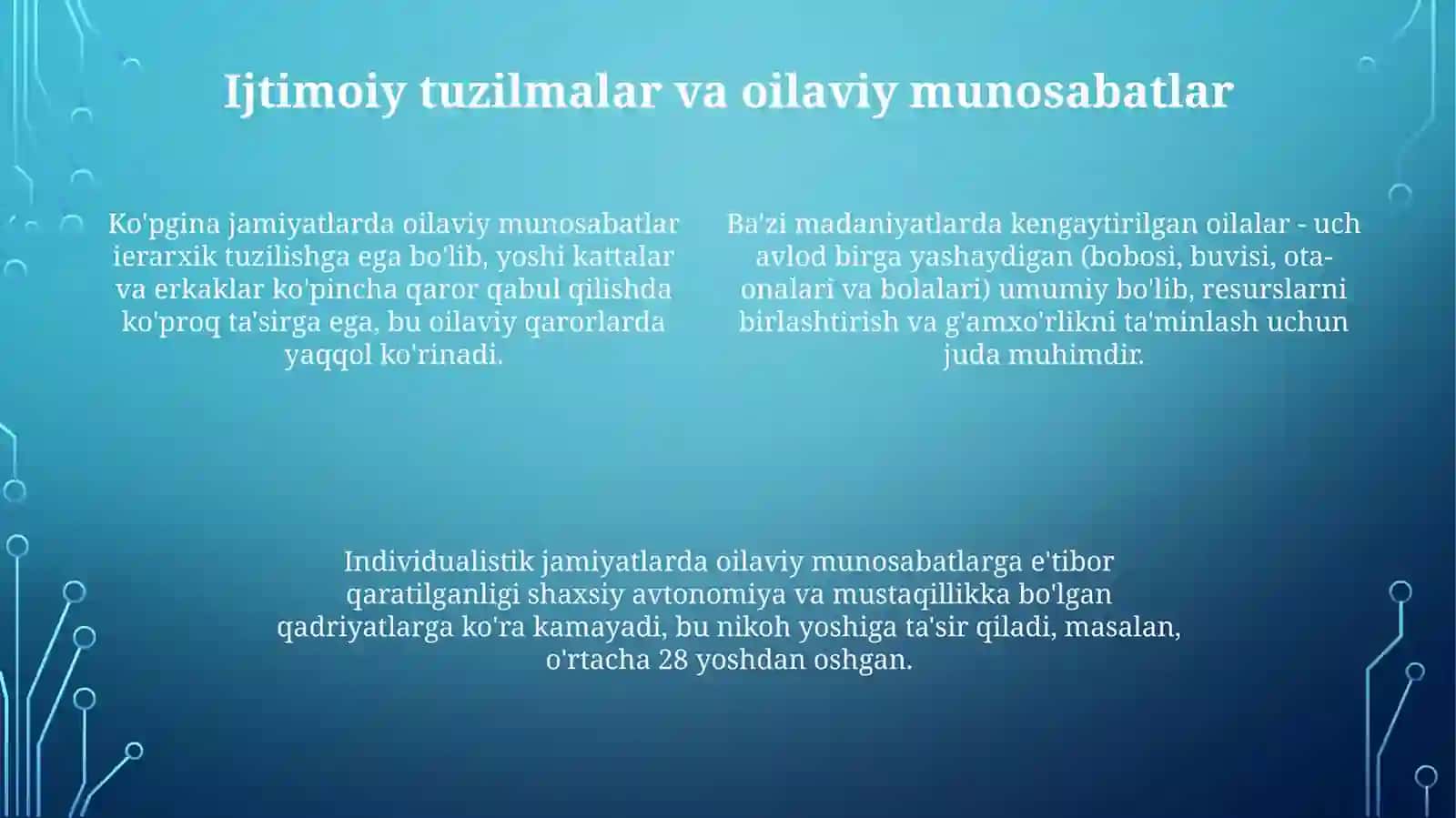 Dunyo xalqlari madaniyatidagi umumiylik va farqlar 4