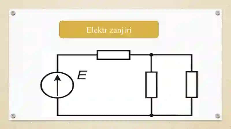 Elektr zanjirlar nazariyasi ularning xarakteristikasi va asosiy qonunlari. Elektr zanjirlarini hisoblash usullarini o’rganish 4