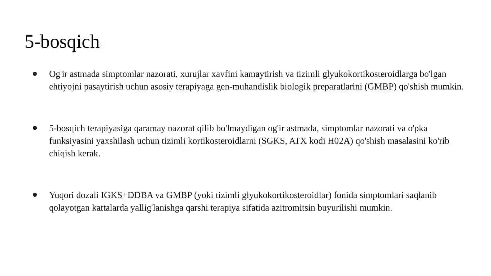 Bronxial astmani davolash bosqichlari (1-variant) 4