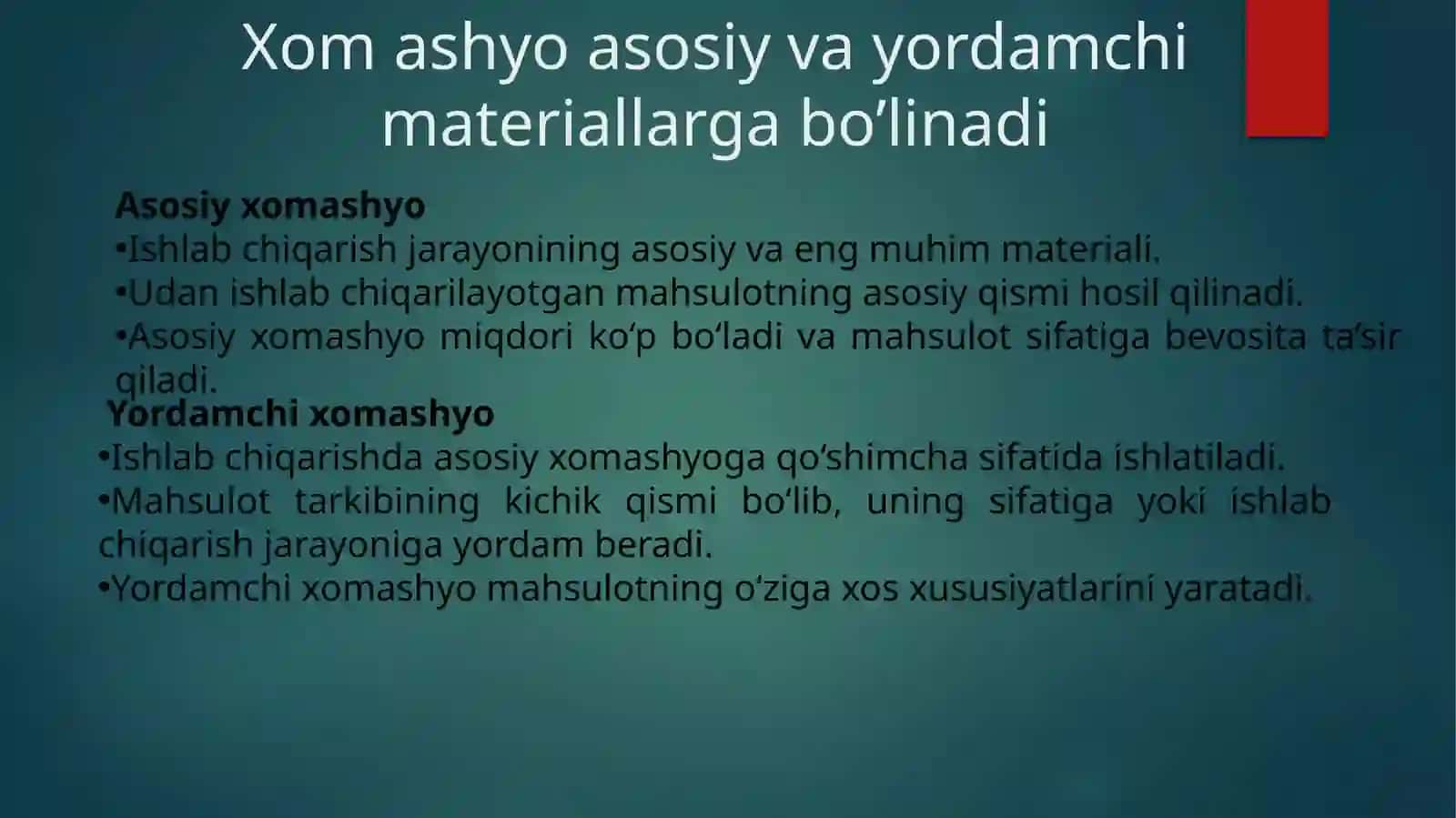 7-mavzu.O‘zbekiston sanoatining xomashyo manbai va uni joylashtirish 4