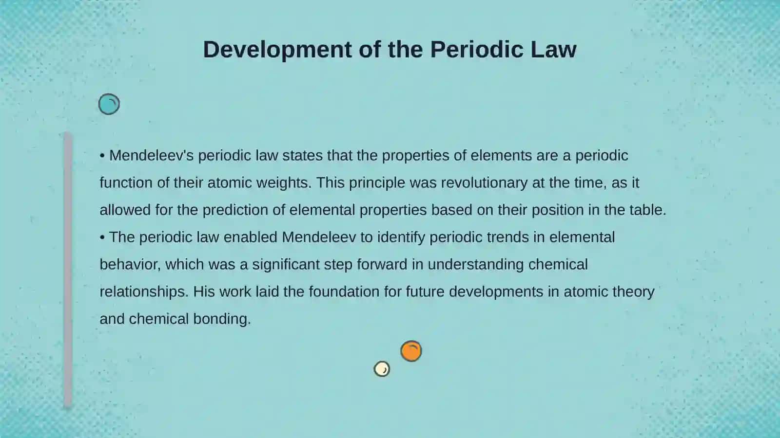 Mendeleev's contribution to chemistry 4