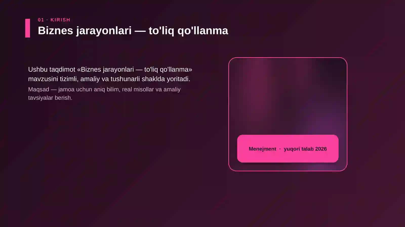 Biznes jarayonlari — to'liq qo'llanma 4