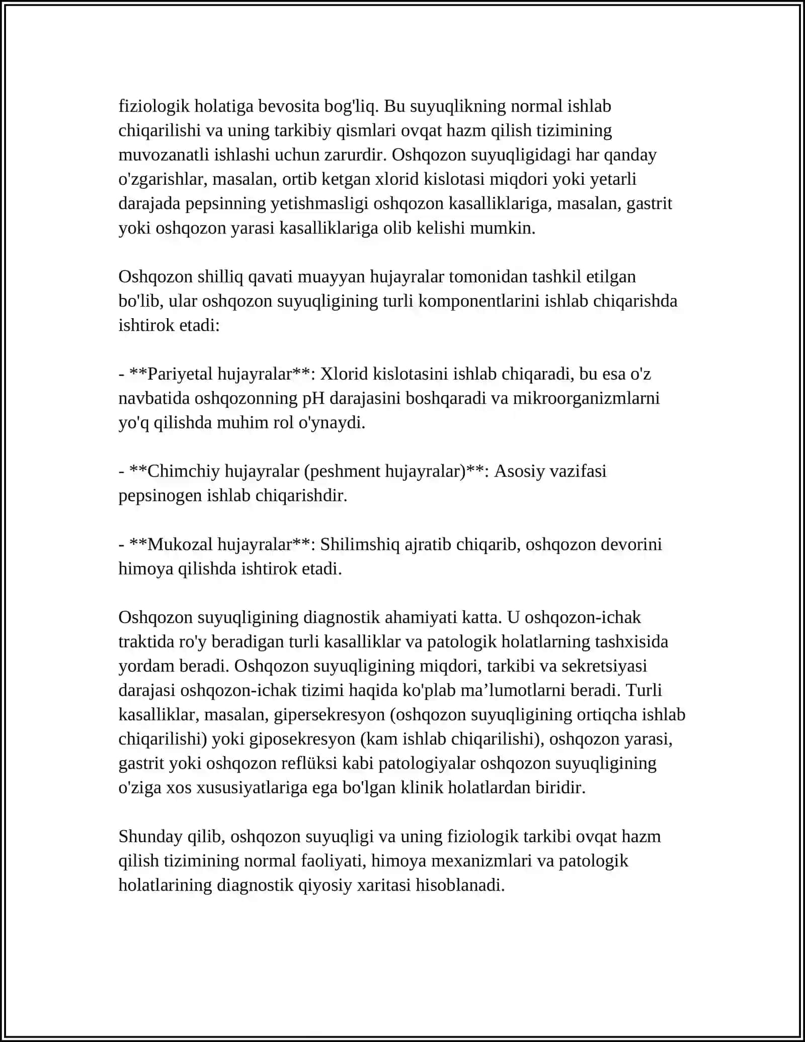 OSHQOZON SUYUQLIGI TASHHISINING KLINIK AHAMYATI 4