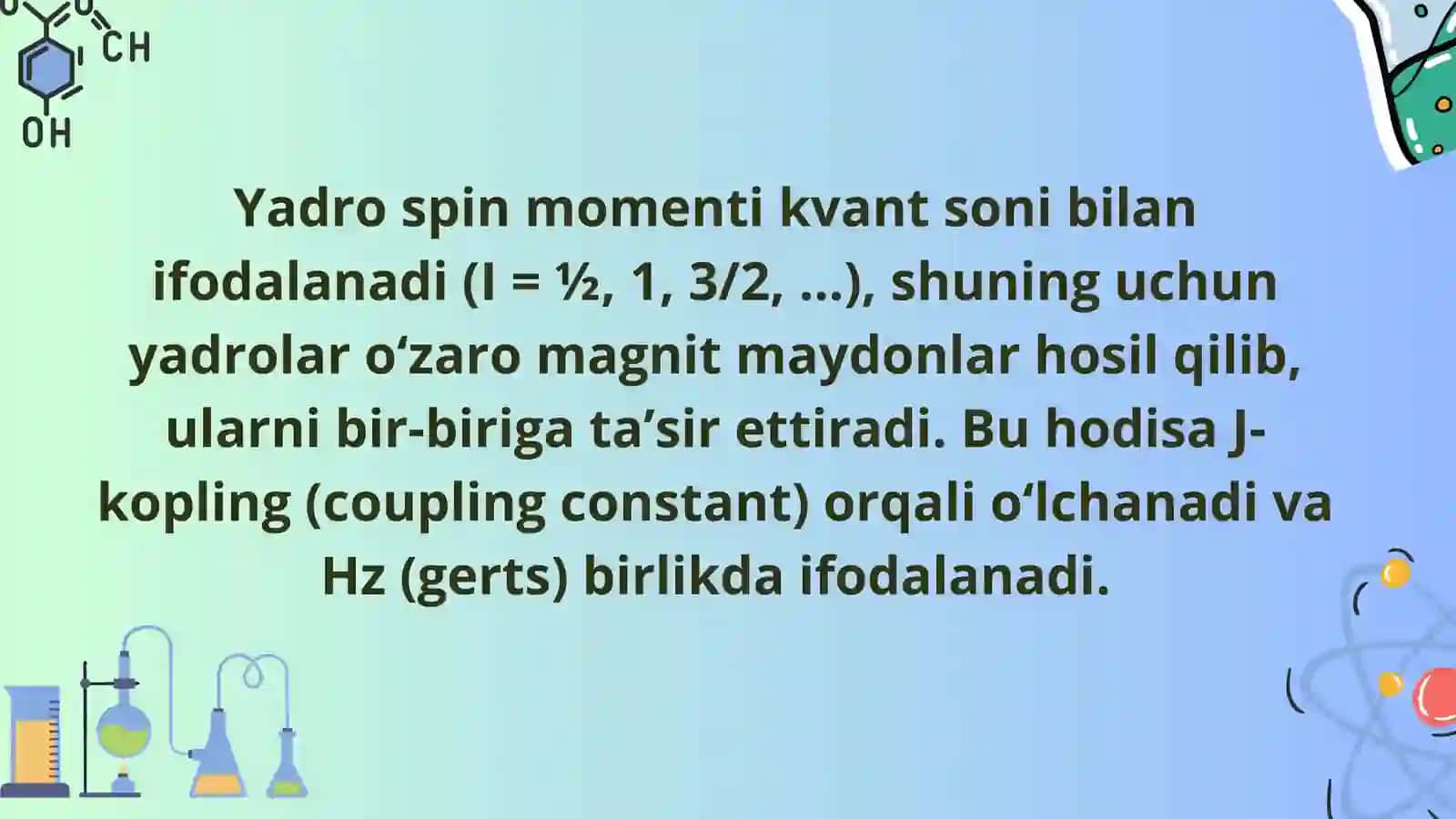 Spin-spinli o'zaro ta'sirlashuv 4