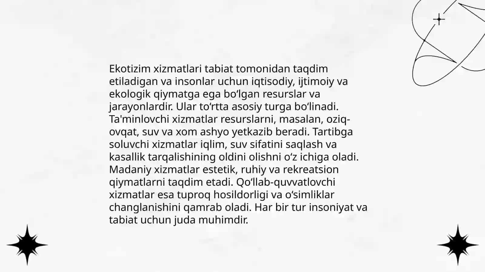 Ekotizim xizmatlarini iqtisodiy Kahlil qilish 4