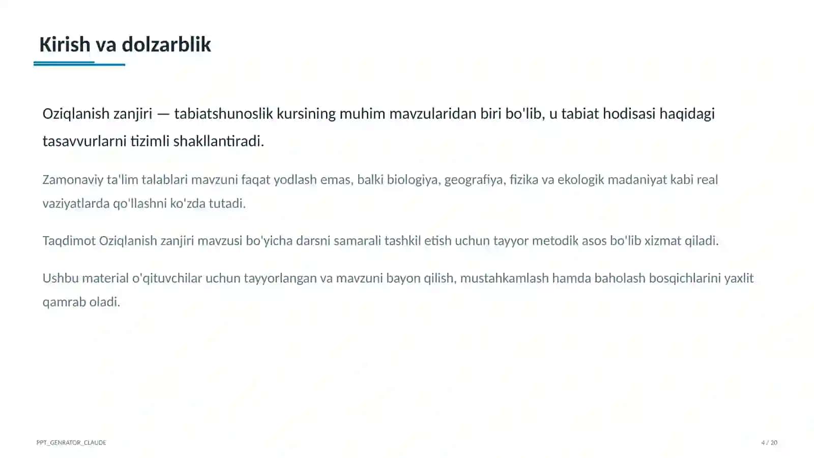Oziqlanish zanjiri (3-sinf) 4