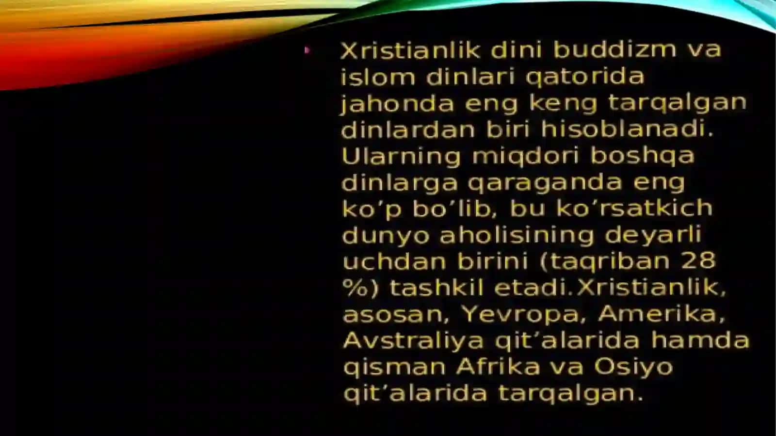 Dunyo dinlari haqida 4