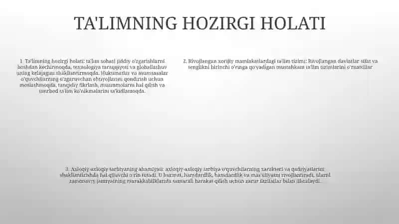 Iqtisodiy Rivojlangan Xorijiy Davlatlarda Ta'Lim Tizimi 4
