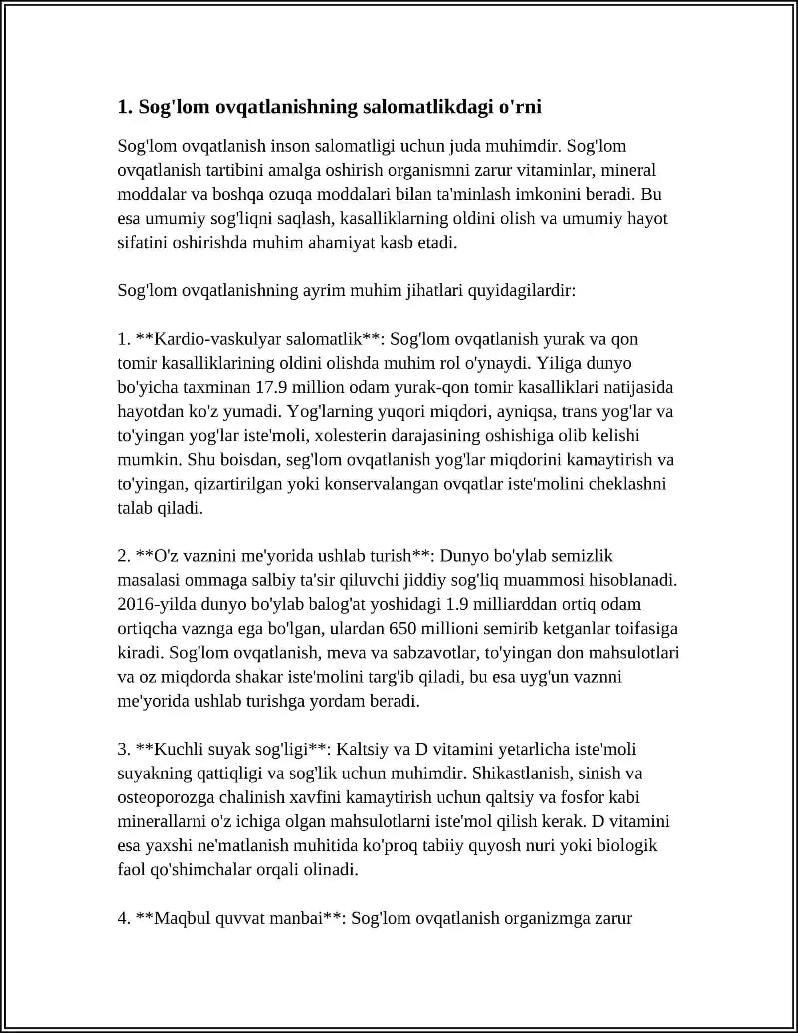 SOG'LOM TURMUSH TARZI VA UNING SALOMATLIKNI SHAKLLANTIRISHDA AHAMIYATI 4