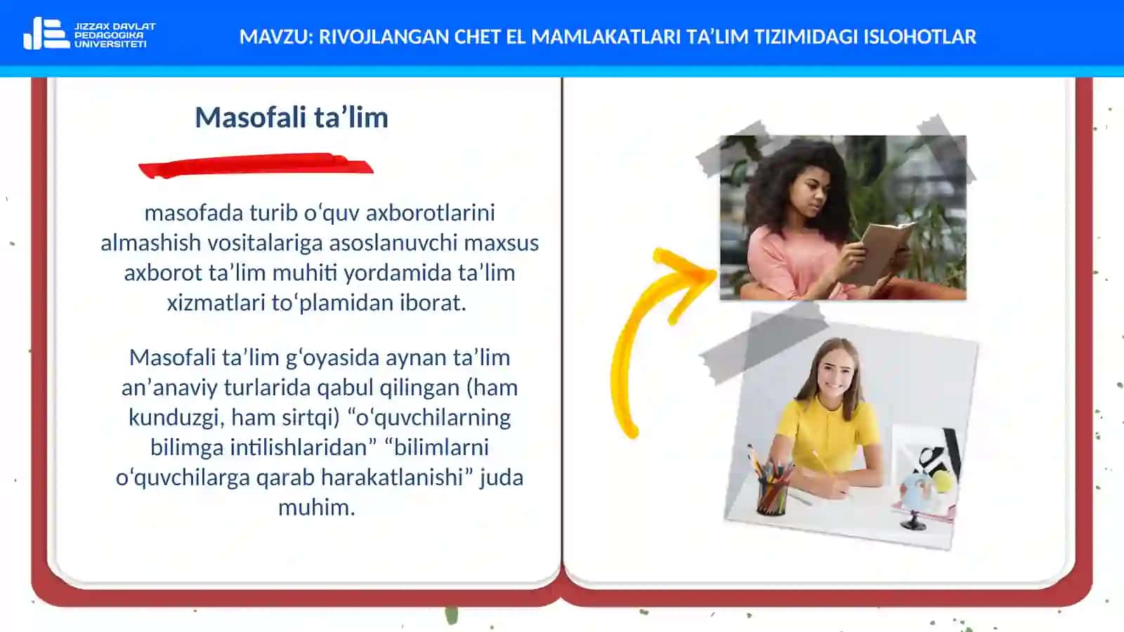RIVOJLАNGАN CHET EL MАMLАKАTLАRI TА’LIM TIZIMIDАGI ISLOHOTLАR 4