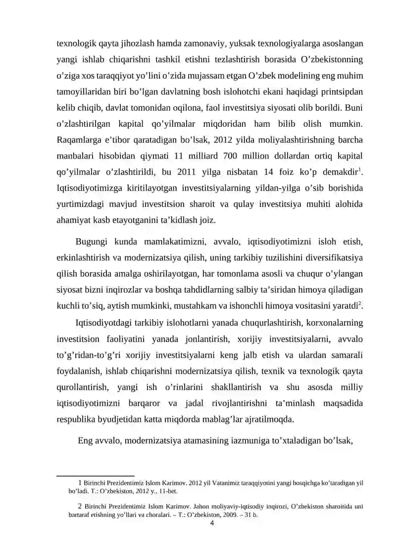 Arkon Auto MChJ korxonasi strategiyasini ishlab chiqishda matritsa tahlili. 4