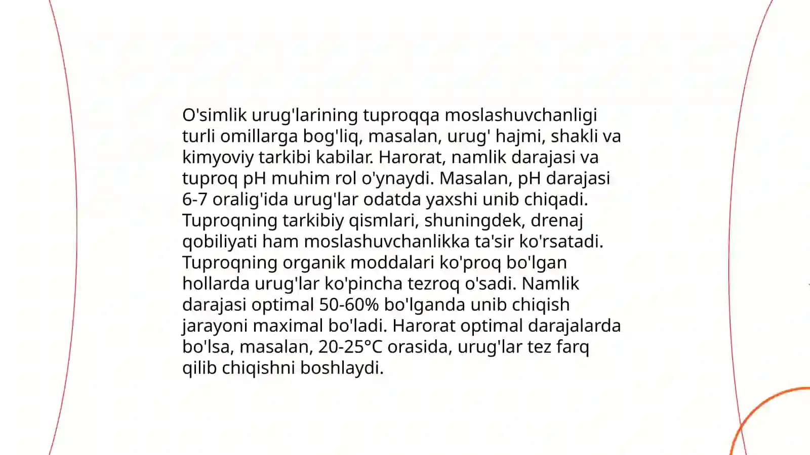 Ziradosh va hushbo'y o'simliklarning urugʻ unumdorligini aniqlash 4