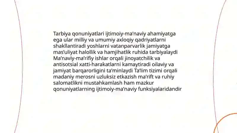 Tarbiya qonunyatlari 4