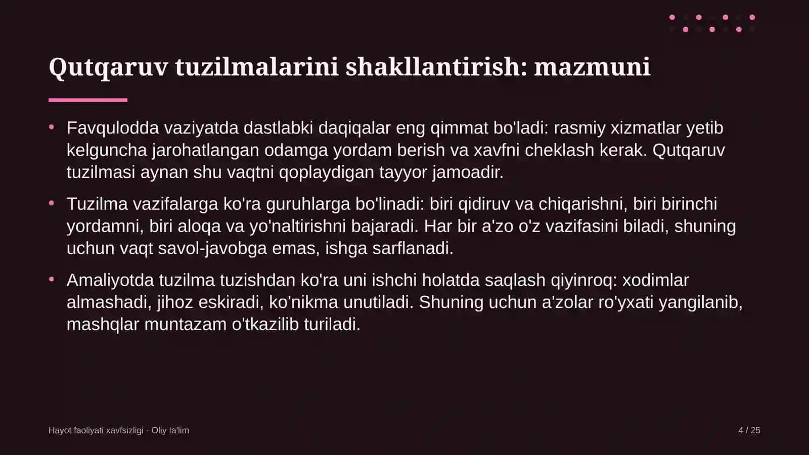 Buyum bozorlarida qutqaruv tuzilmalarini shakllantirish 4