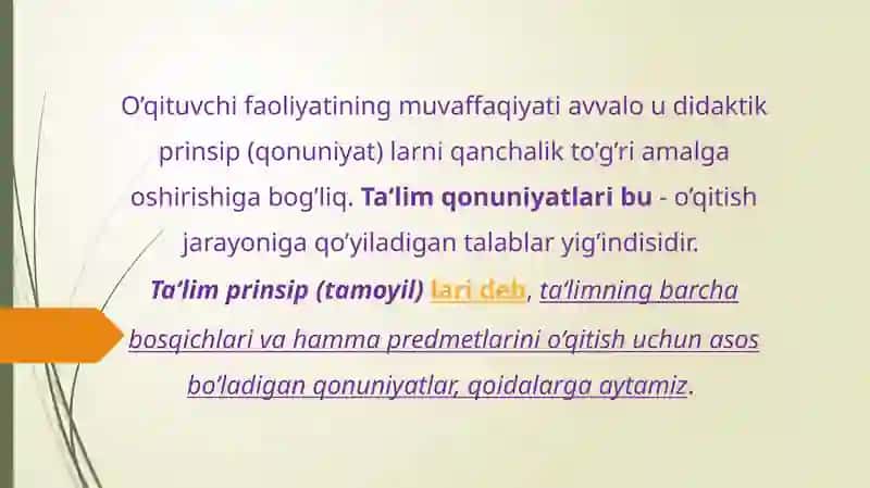 Umumiy pedagogika fanidagi tayyorlagan Ta'limoti 4