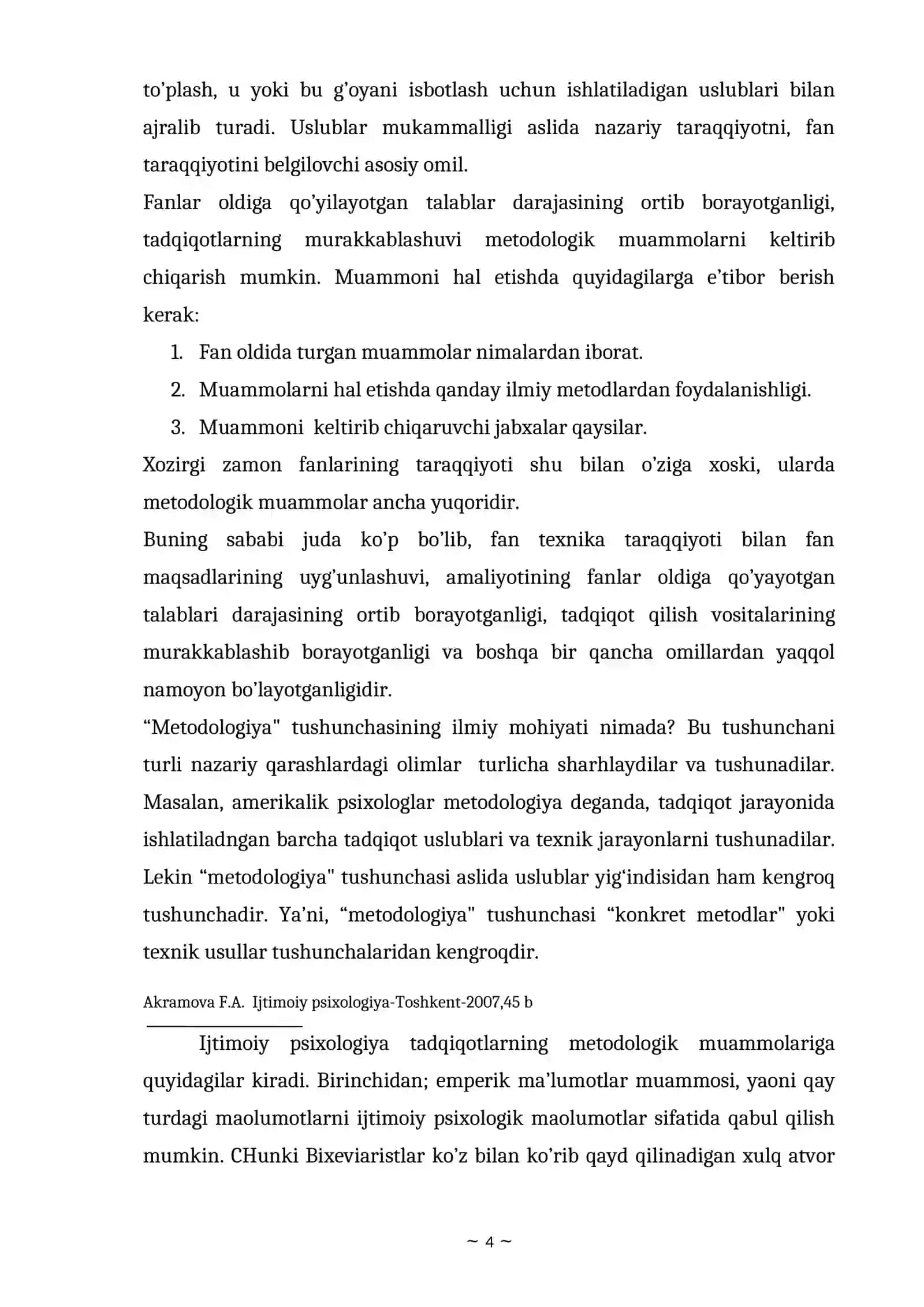 Ijtimoiy psixologiyaning metodologik muammolari 4