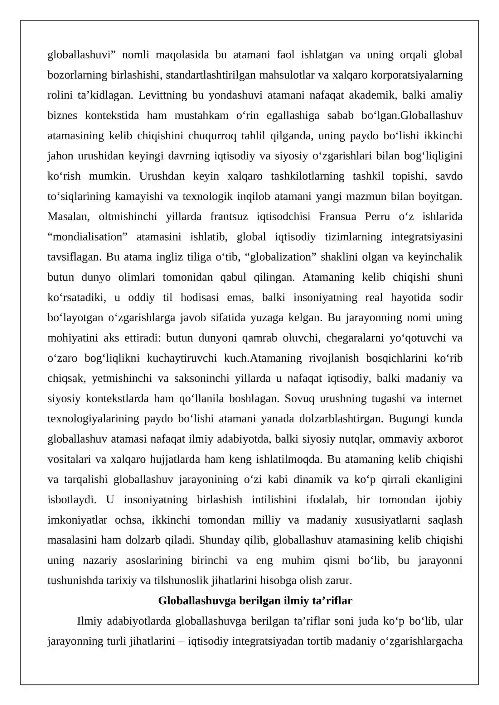 Globallashuvning falsafiy talqini 4