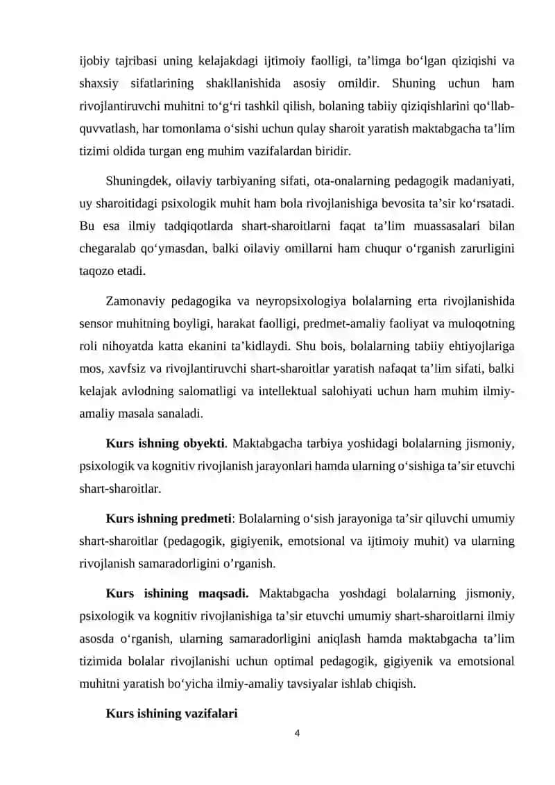 Maktabgacha Tarbiya Yoshdagi Bolalar O‘Sishining Umumiy Shart-Sharoitlari 4