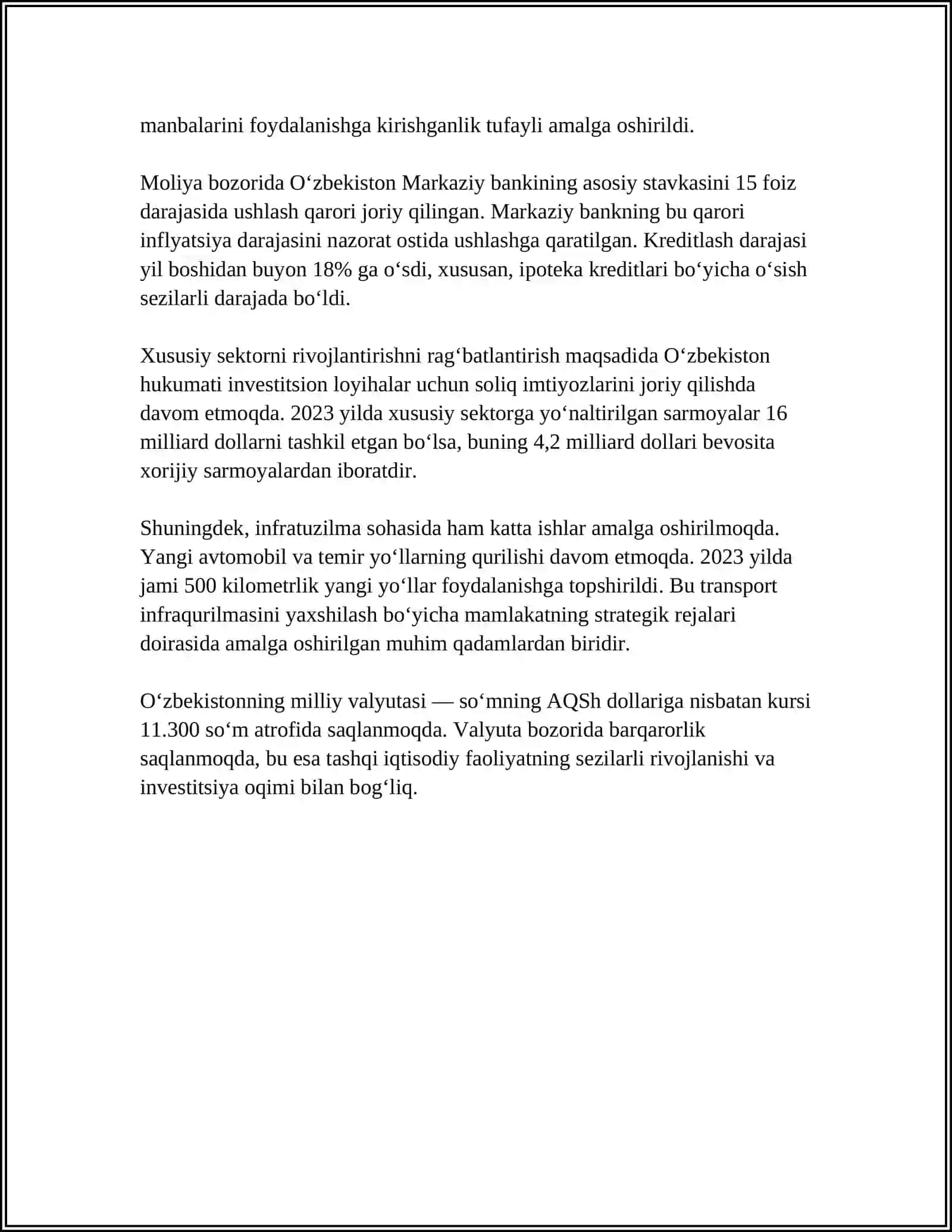 BOSMA NASHR:"THE TIMES","NEV TIMES","BLOOMBERG","SABAH" LAR (MATN VA MAZMUN-MAQSADI)NI TAHLIL QILING 4