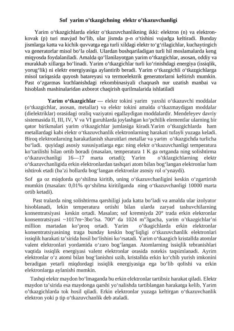 Yarim o’tkazgich materiallarini olish usullari 4
