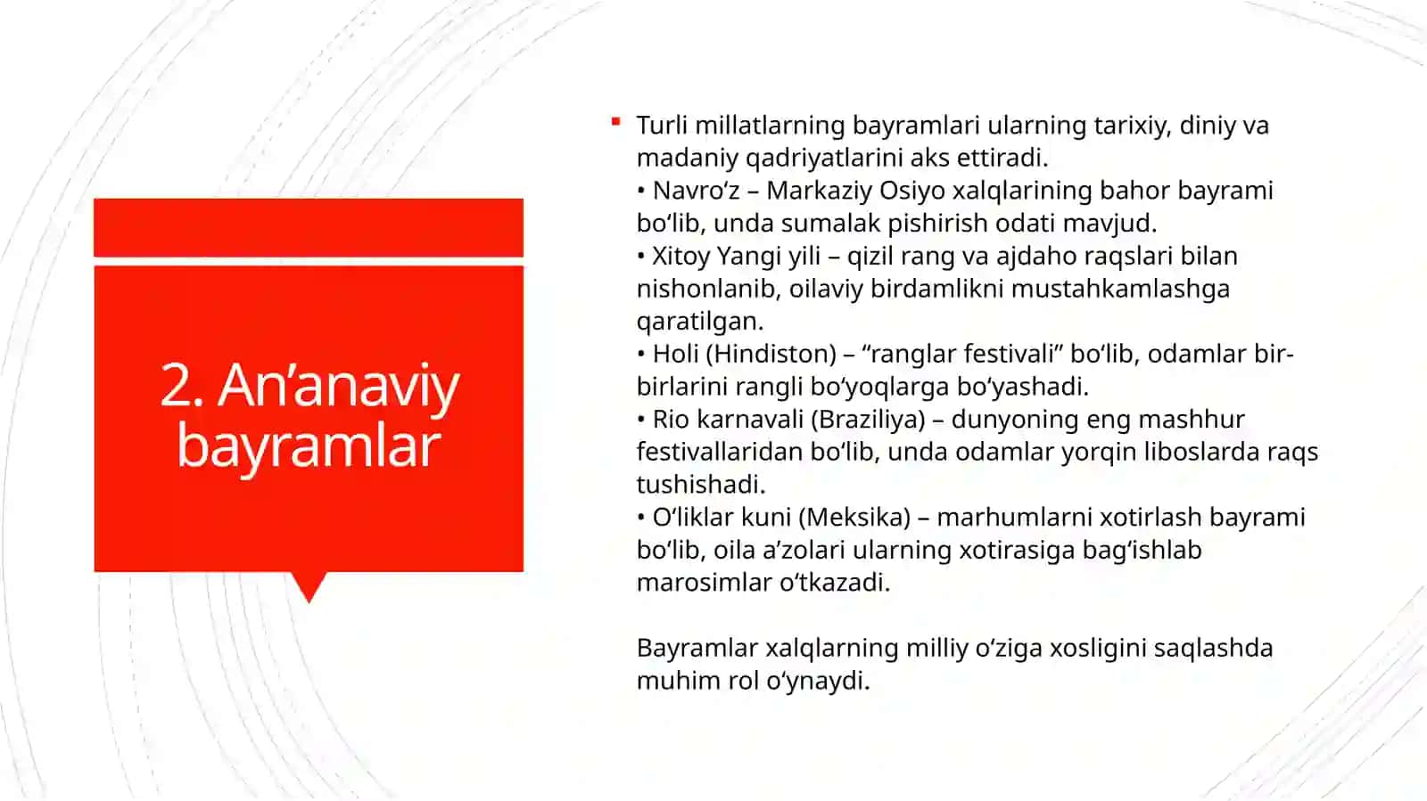 TURLI MILLATLARNING URF-ODATLARI VA AN’ANALARI 4