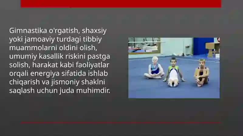 Gimnastika sport turlari, jihozlari hamda buyumlari 4