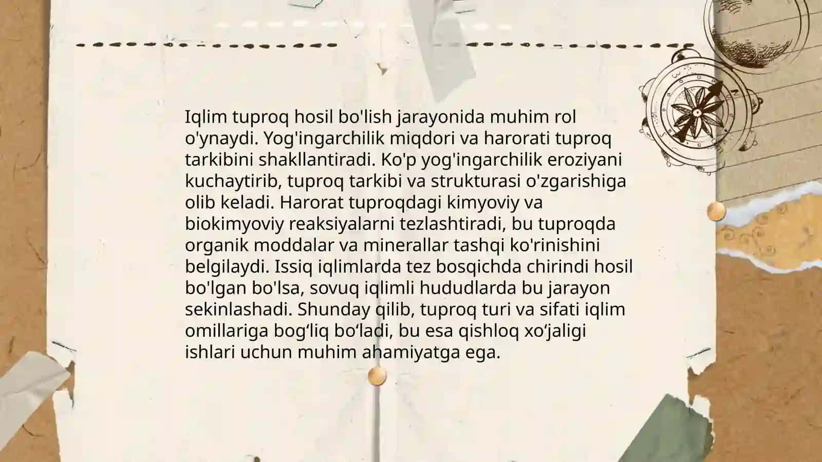 Geografik zonalar bòyicha tuproq hosil qilish jarayoni 4