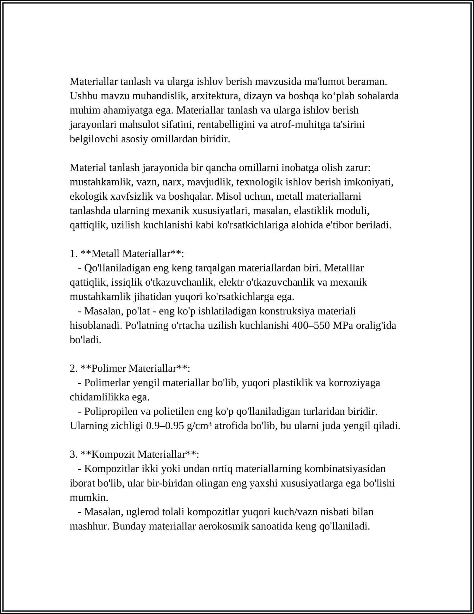 TUF ISHLAB CHIQARISH TEXNOLOGIYASI 4
