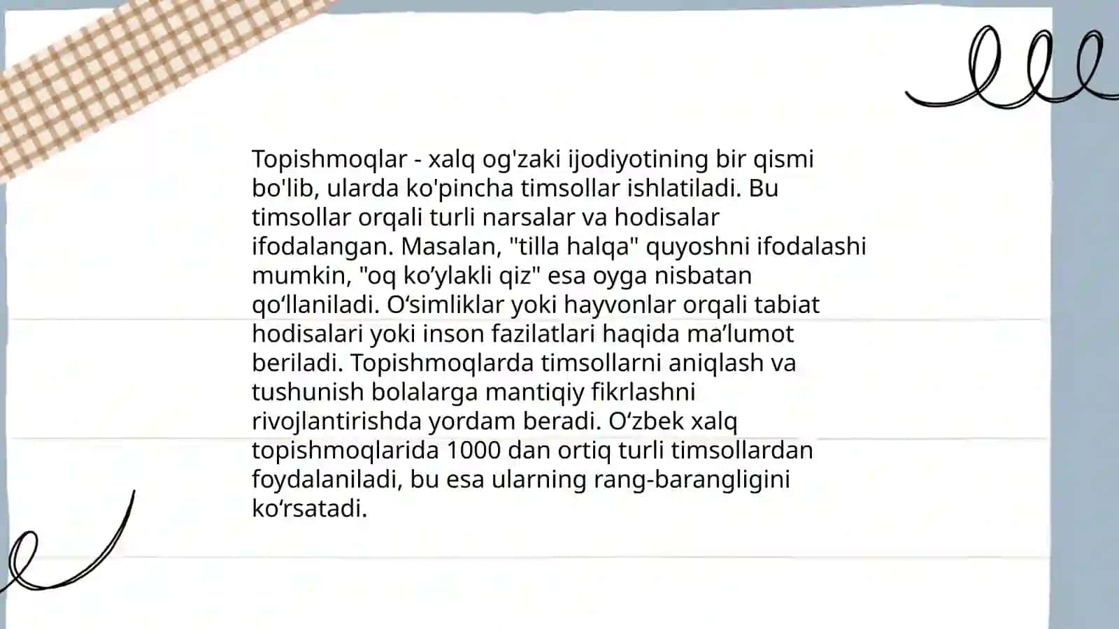 Topishmoq matni tahlili 4