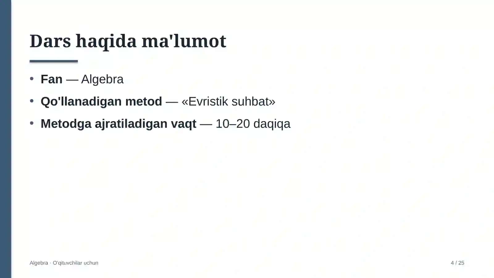 algebra darslarida evristik suhbat metodidan foydalanish 6840 4
