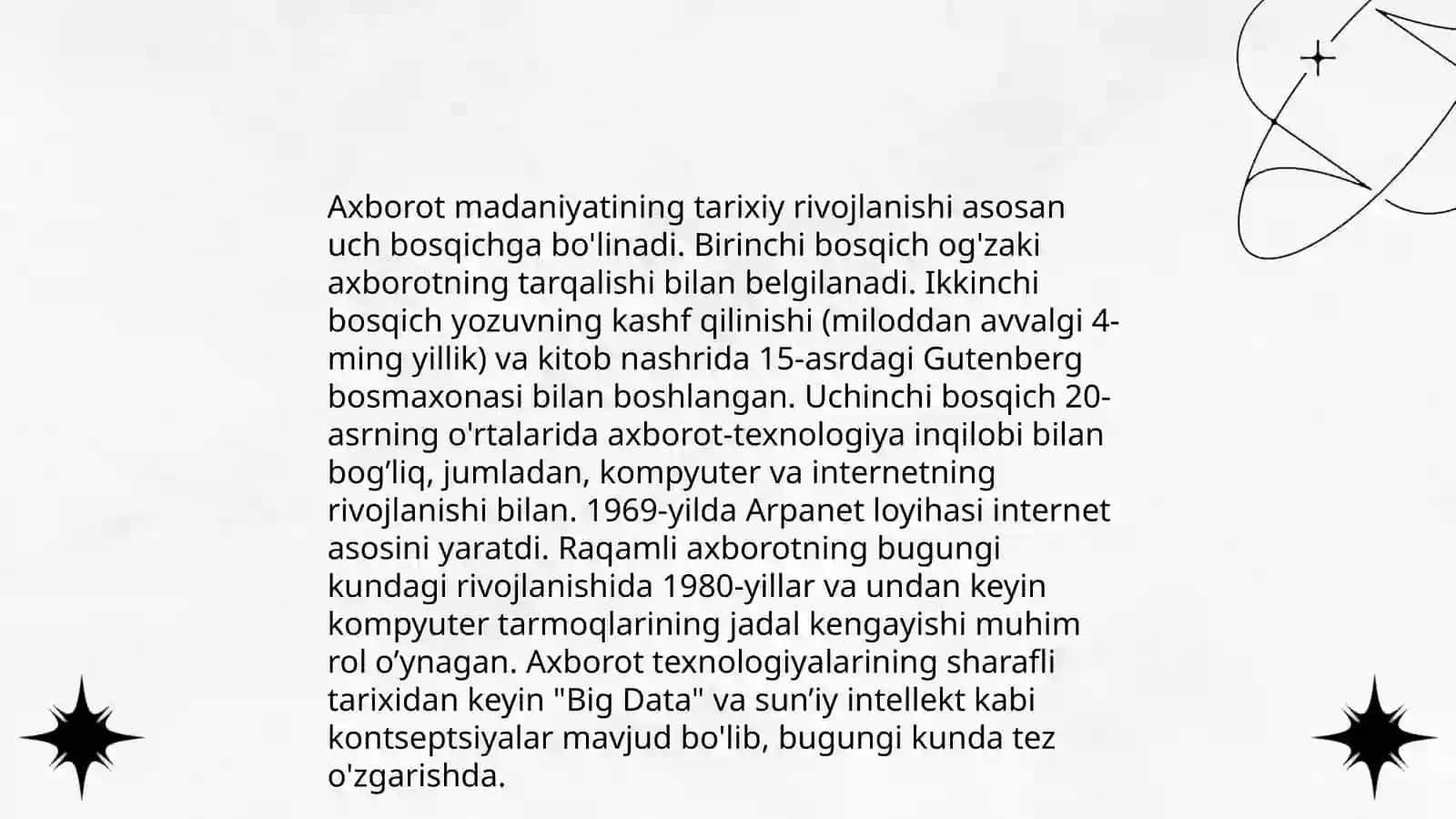 Media savodhonlik va axborot madaniyati fanining predmeti tarixiy evolyutsiyasi 4