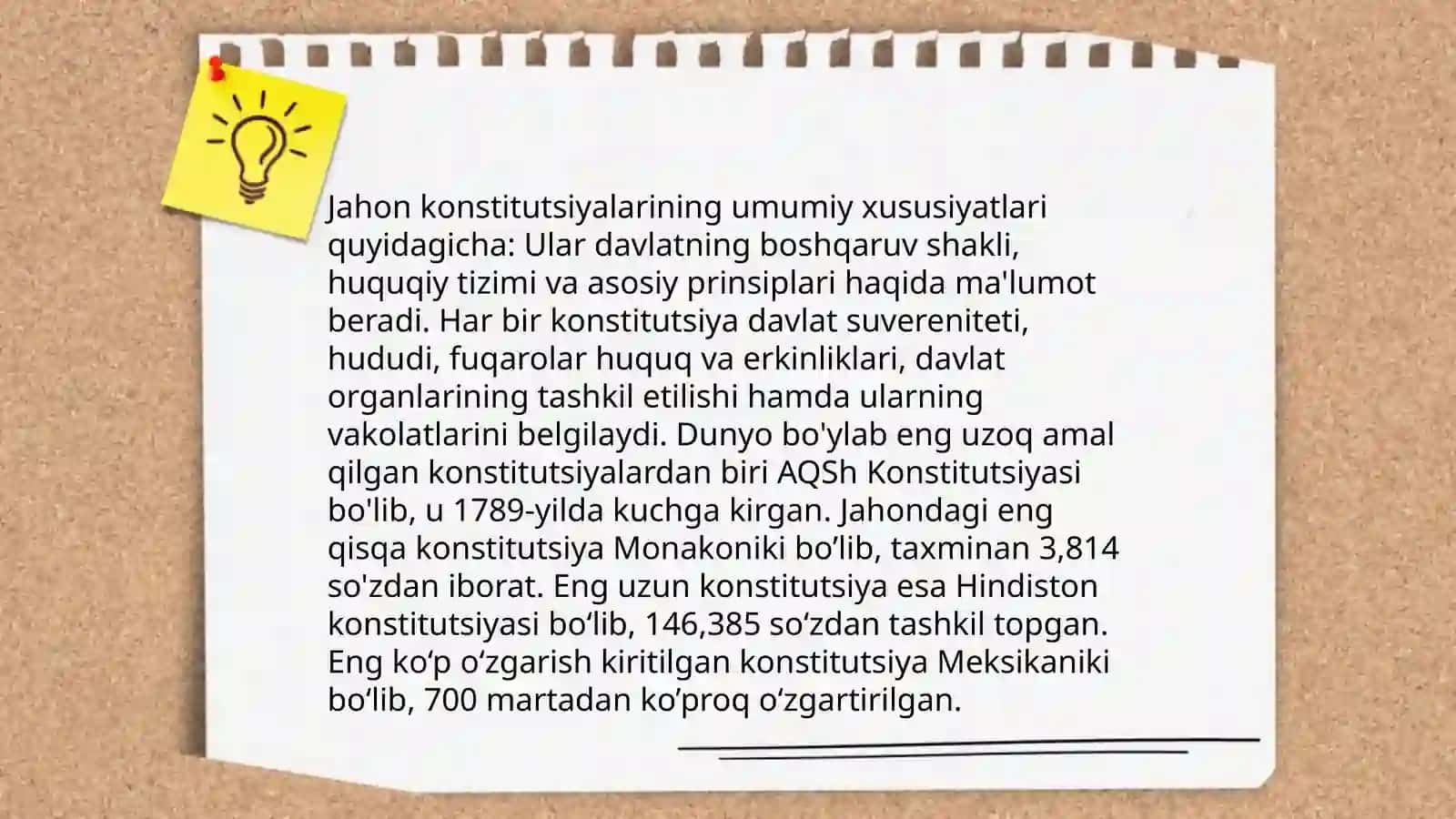 Konstitutsiyada jahon konstitutsiyaviy rivojlanish tajribalari hamda milliy qadriyatlarning aks etishi 4