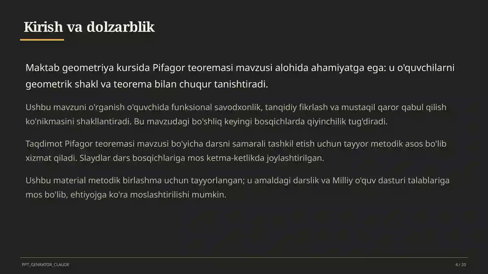 Pifagor teoremasi (8-sinf) 4