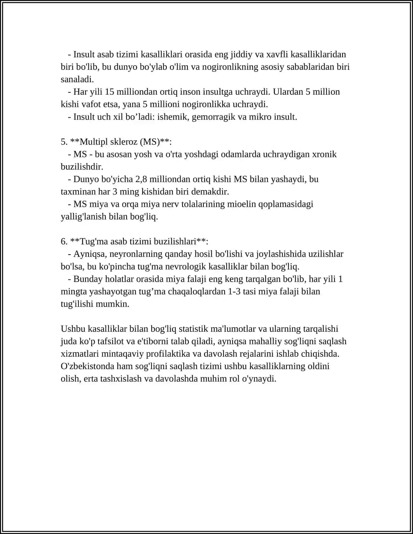 ASAB VA RUXIY TIZIM KASALLIKLARI 4