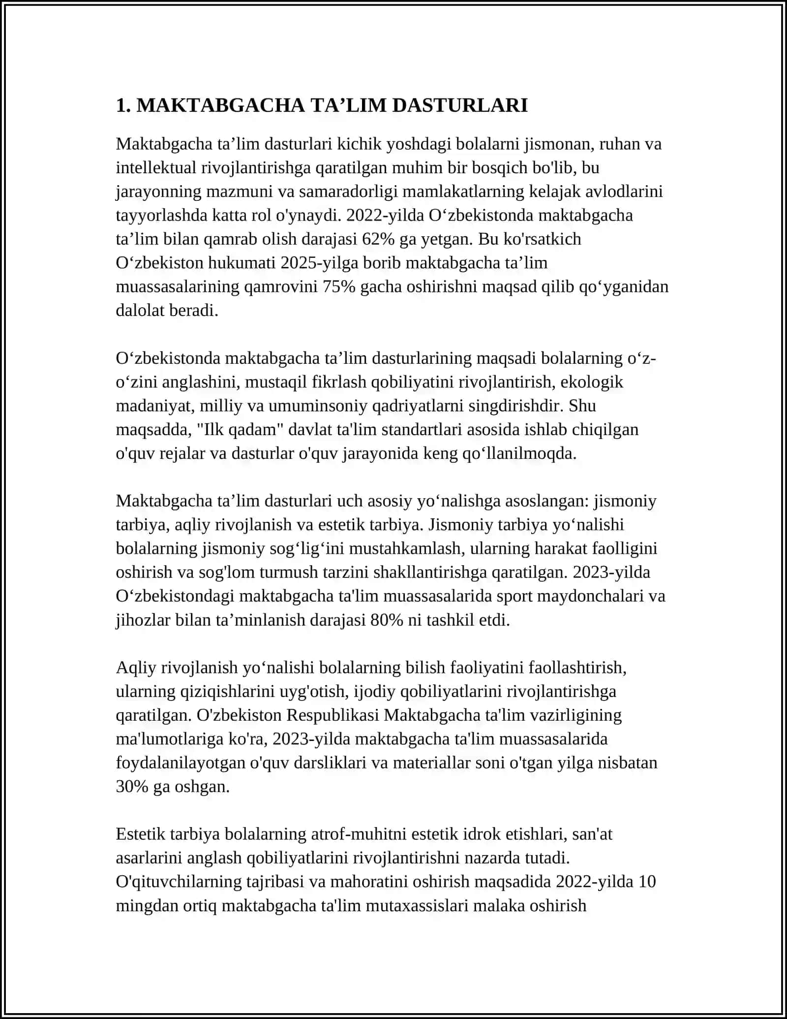 MAKTABGACHA TAʼLIM DASTURLARI 4