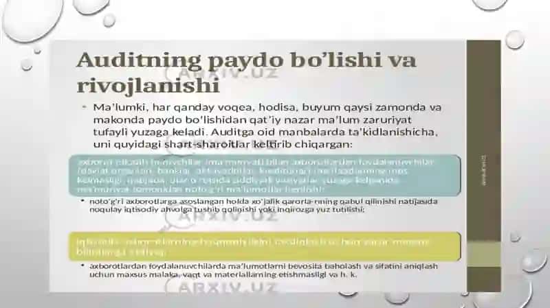 AUDITNING MOHIYATI,UNING MAQSADI VA VAZIFALARI 4