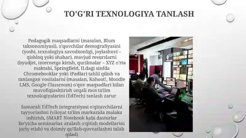 Texnologiyalar yordamida o'rganishni baholash 4