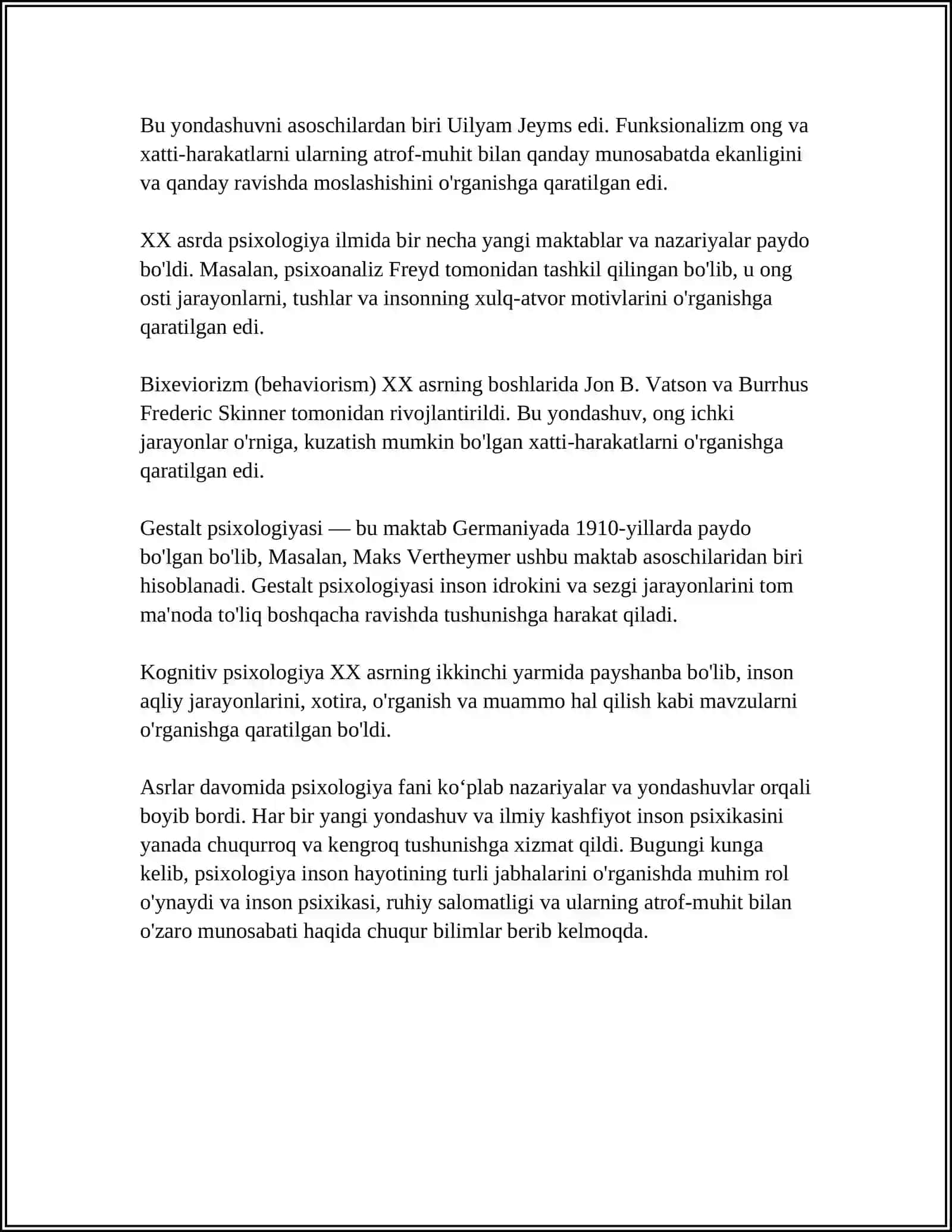 Psixologiya fanining maqsad va vazifalari 4