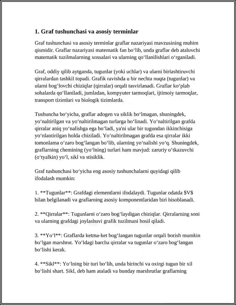 GRAFLAR NAZARIYASI 4