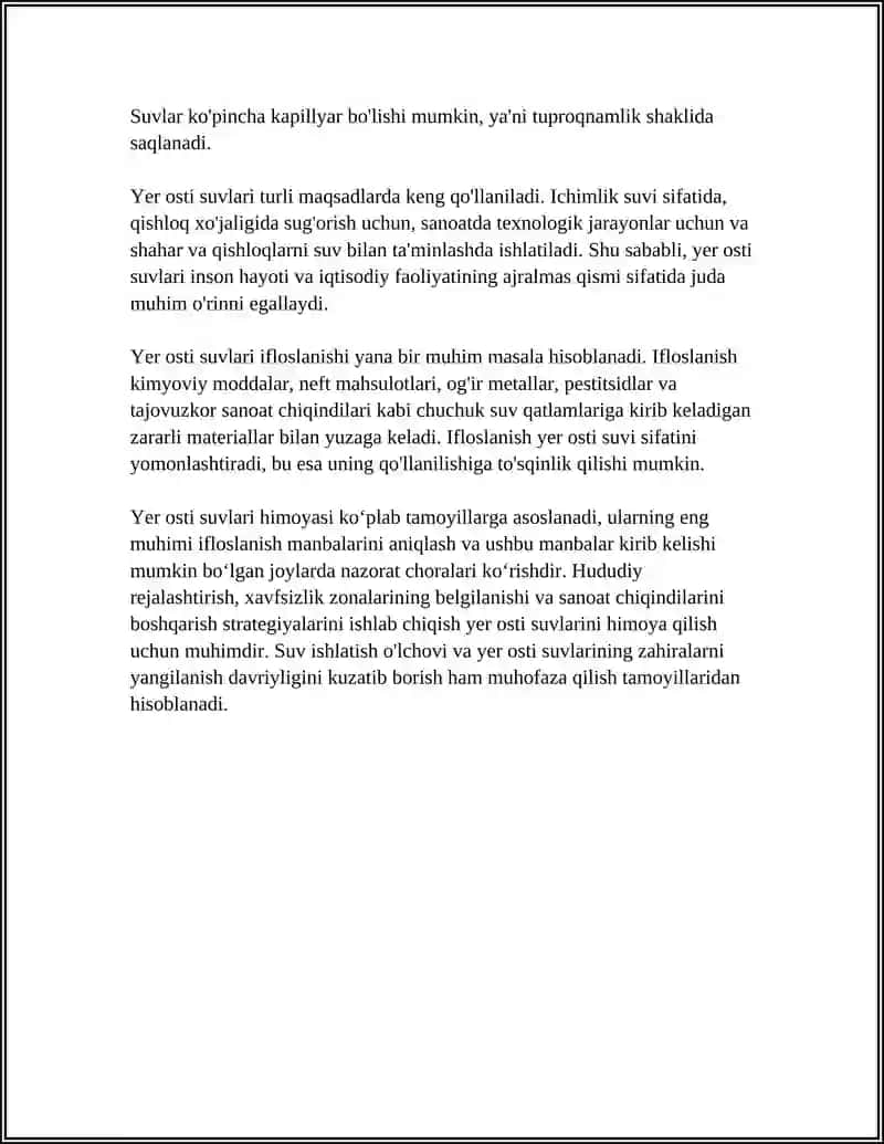 Yer osti suvlari 4