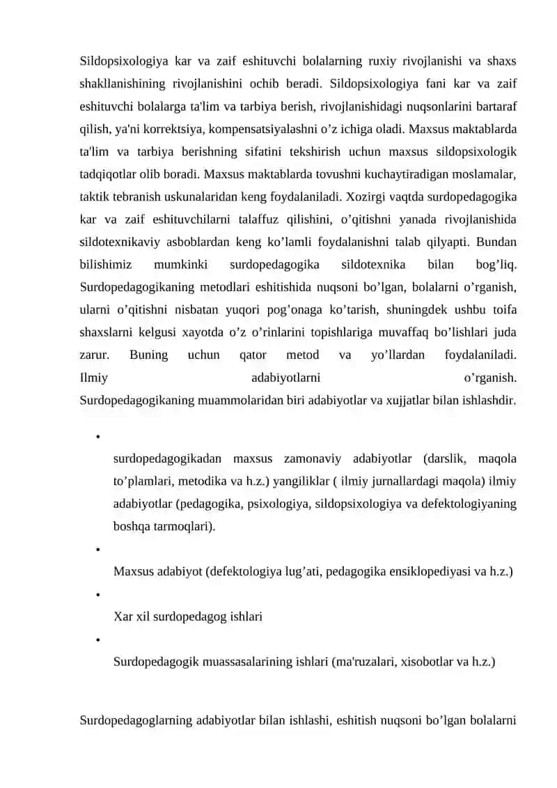 ESHITISHDA NUQSONI BO'LGAN BOLALAR TA'LIM TARBIYASI 4