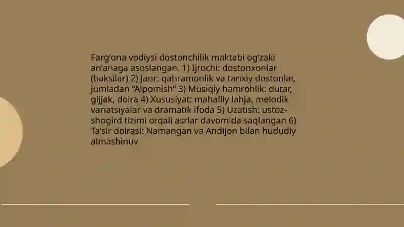 O'zbek dostonchilik maktablari va dostonchilik anʼanalari 4