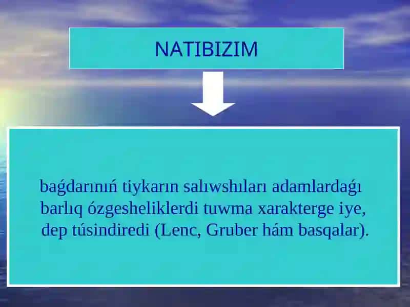 Shaxstıń rawajlanıwı, tárbiyası hám jámiyetlesiwi 4