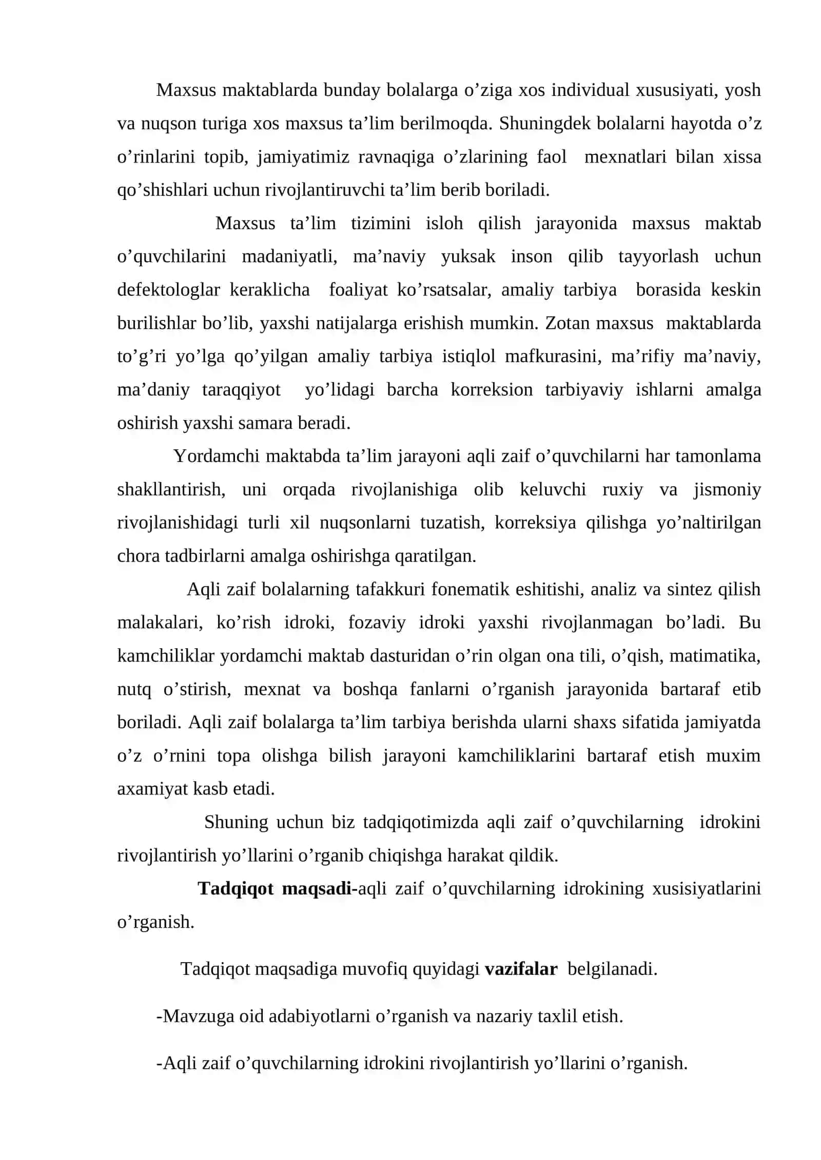 Psixiatriyada shaxsni nuqsonli rivojlanishlari va ularga qo’llaniladigan kompleks davo-pedagogik choralar 4