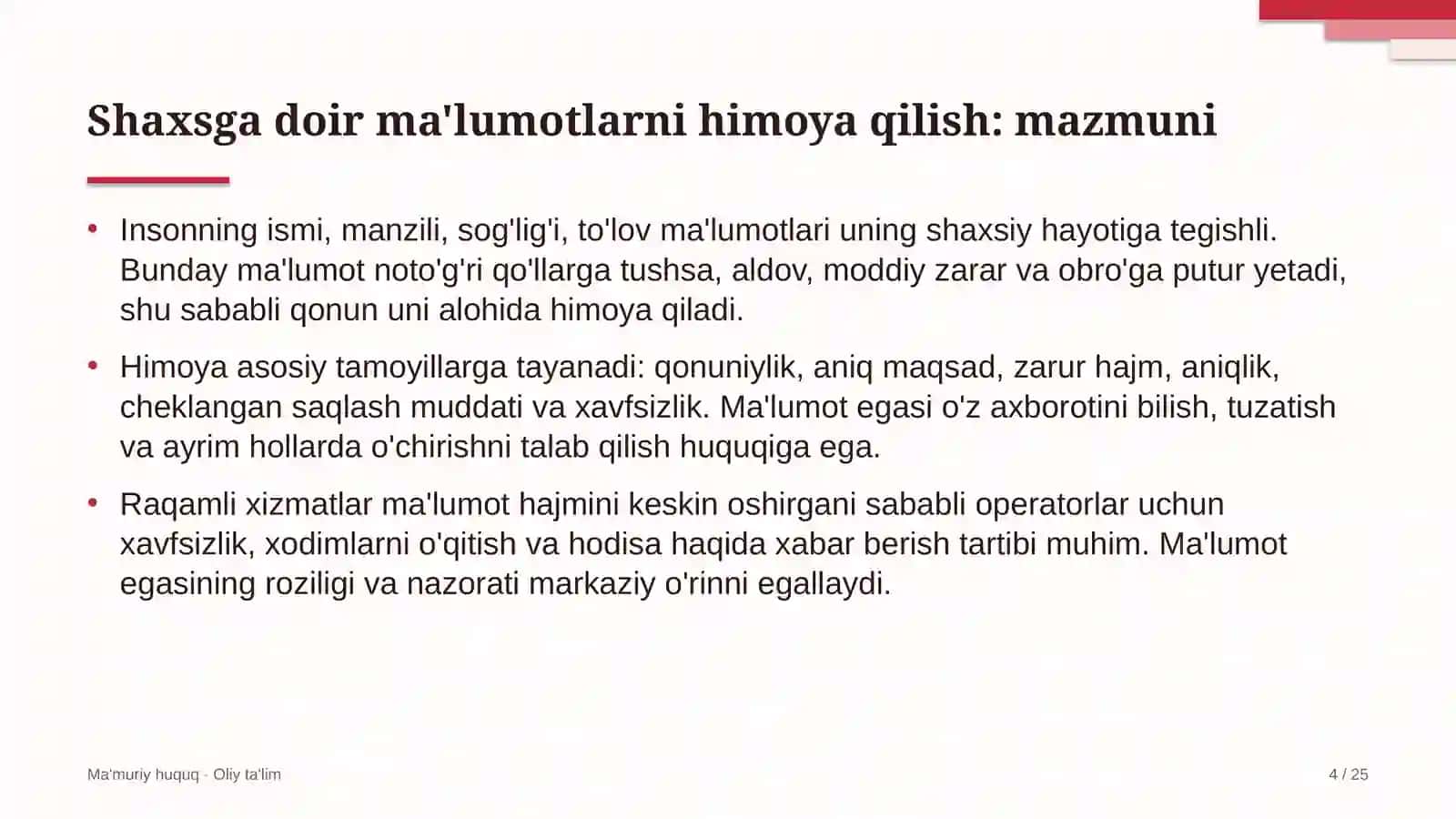 saylov komissiyalarida shaxsga doir ma'lumotlarni himoya qilish 8882 4