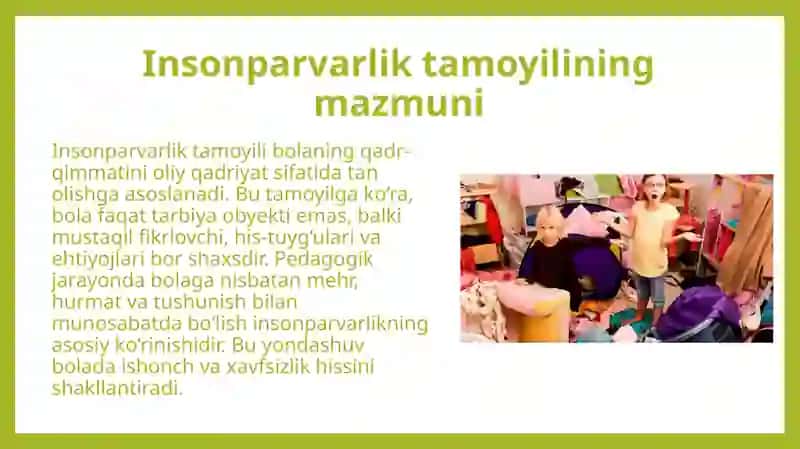 Insonparvarlik tamoyili 4
