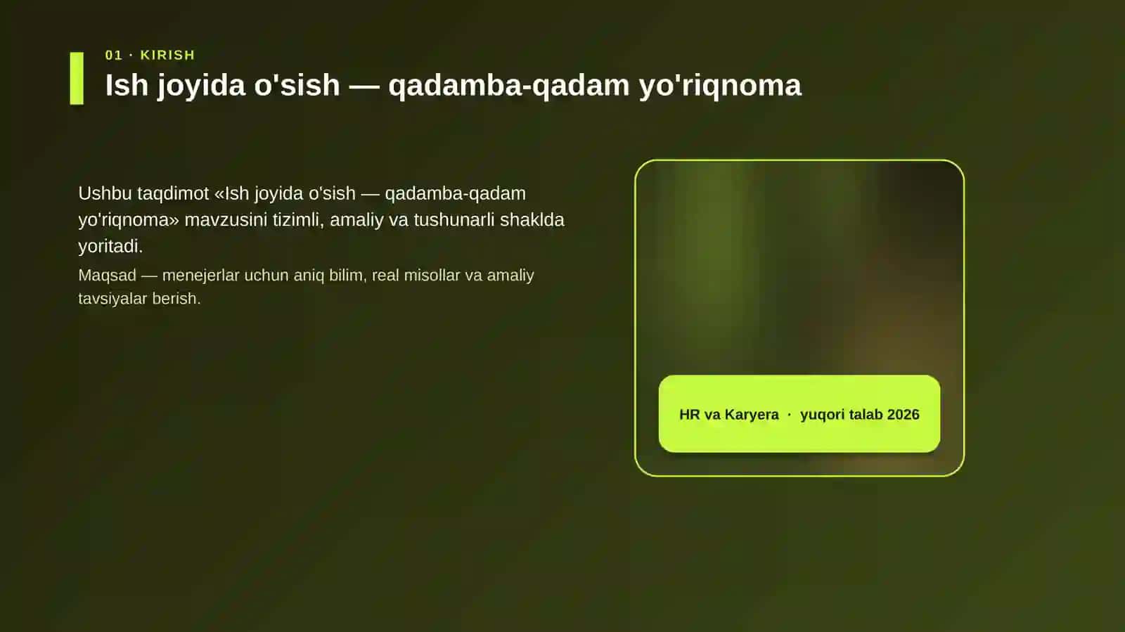 Ish joyida o'sish — qadamba-qadam yo'riqnoma 4