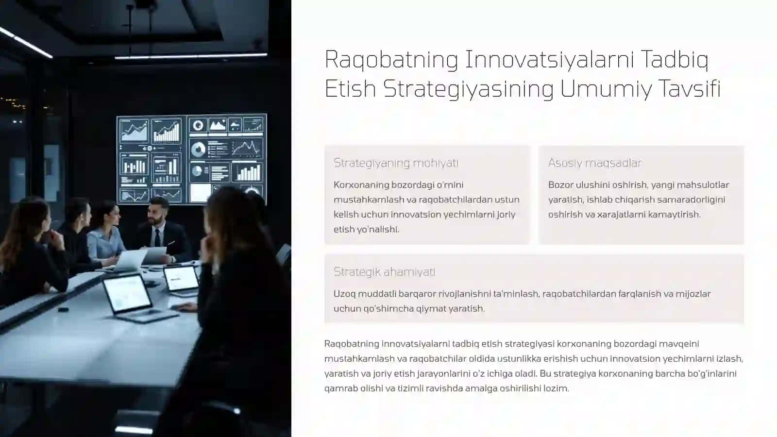 RAQOBATNING INNOVATSIYALARNI TADBIQ ETISH STRATEGIYASI 4