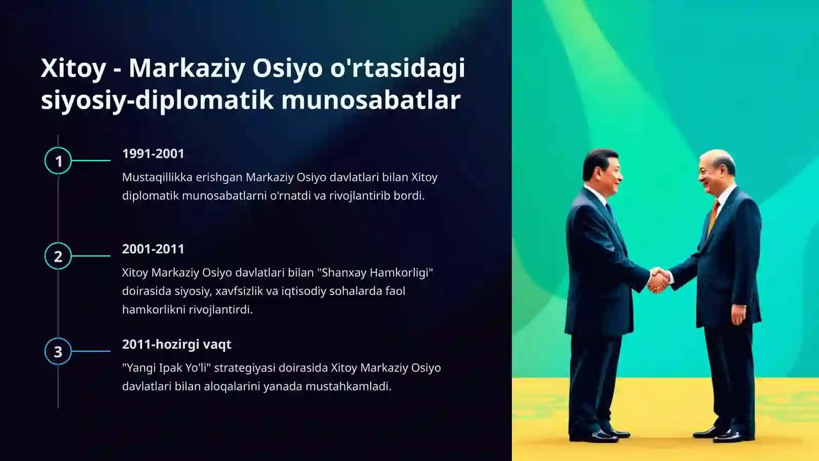 Xitoy diplomatiyasi va Markaziy Osiyo 4